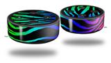 Skin Wrap Decal Set 2 Pack for Amazon Echo Dot 2 - Rainbow Zebra (2nd Generation ONLY - Echo NOT INCLUDED)
