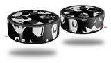 Skin Wrap Decal Set 2 Pack for Amazon Echo Dot 2 - Monsters (2nd Generation ONLY - Echo NOT INCLUDED)