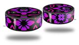 Skin Wrap Decal Set 2 Pack for Amazon Echo Dot 2 - Pink Floral (2nd Generation ONLY - Echo NOT INCLUDED)