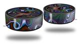 Skin Wrap Decal Set 2 Pack for Amazon Echo Dot 2 - Butterfly2 (2nd Generation ONLY - Echo NOT INCLUDED)