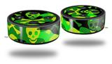 Skin Wrap Decal Set 2 Pack for Amazon Echo Dot 2 - Skull Camouflage (2nd Generation ONLY - Echo NOT INCLUDED)