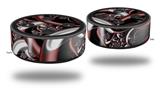 Skin Wrap Decal Set 2 Pack for Amazon Echo Dot 2 - Chainlink (2nd Generation ONLY - Echo NOT INCLUDED)