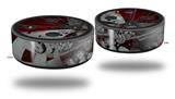 Skin Wrap Decal Set 2 Pack for Amazon Echo Dot 2 - Ultra Fractal (2nd Generation ONLY - Echo NOT INCLUDED)