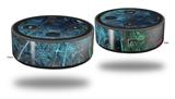 Skin Wrap Decal Set 2 Pack for Amazon Echo Dot 2 - Aquatic 2 (2nd Generation ONLY - Echo NOT INCLUDED)