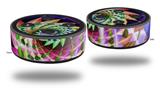 Skin Wrap Decal Set 2 Pack for Amazon Echo Dot 2 - Harlequin Snail (2nd Generation ONLY - Echo NOT INCLUDED)