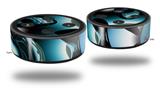 Skin Wrap Decal Set 2 Pack for Amazon Echo Dot 2 - Metal (2nd Generation ONLY - Echo NOT INCLUDED)