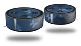 Skin Wrap Decal Set 2 Pack for Amazon Echo Dot 2 - Bokeh Butterflies Blue (2nd Generation ONLY - Echo NOT INCLUDED)