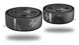 Skin Wrap Decal Set 2 Pack for Amazon Echo Dot 2 - Bokeh Butterflies Grey (2nd Generation ONLY - Echo NOT INCLUDED)