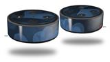 Skin Wrap Decal Set 2 Pack for Amazon Echo Dot 2 - Bokeh Hearts Blue (2nd Generation ONLY - Echo NOT INCLUDED)