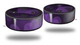 Skin Wrap Decal Set 2 Pack for Amazon Echo Dot 2 - Bokeh Hearts Purple (2nd Generation ONLY - Echo NOT INCLUDED)
