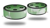 Skin Wrap Decal Set 2 Pack for Amazon Echo Dot 2 - Bokeh Hex Green (2nd Generation ONLY - Echo NOT INCLUDED)
