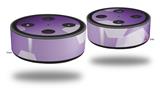 Skin Wrap Decal Set 2 Pack for Amazon Echo Dot 2 - Bokeh Hex Purple (2nd Generation ONLY - Echo NOT INCLUDED)