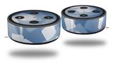 Skin Wrap Decal Set 2 Pack for Amazon Echo Dot 2 - Bokeh Squared Blue (2nd Generation ONLY - Echo NOT INCLUDED)
