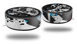 Skin Wrap Decal Set 2 Pack for Amazon Echo Dot 2 - Baja 0018 Blue Medium (2nd Generation ONLY - Echo NOT INCLUDED)