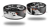 Skin Wrap Decal Set 2 Pack for Amazon Echo Dot 2 - Baja 0018 Burnt Orange (2nd Generation ONLY - Echo NOT INCLUDED)