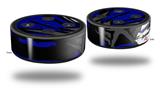 Skin Wrap Decal Set 2 Pack for Amazon Echo Dot 2 - Baja 0040 Blue Royal (2nd Generation ONLY - Echo NOT INCLUDED)