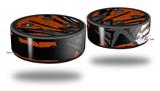 Skin Wrap Decal Set 2 Pack for Amazon Echo Dot 2 - Baja 0040 Orange Burnt (2nd Generation ONLY - Echo NOT INCLUDED)
