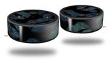 Skin Wrap Decal Set 2 Pack for Amazon Echo Dot 2 - Blue Green And Black Lips (2nd Generation ONLY - Echo NOT INCLUDED)