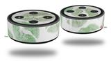 Skin Wrap Decal Set 2 Pack for Amazon Echo Dot 2 - Green Lips (2nd Generation ONLY - Echo NOT INCLUDED)