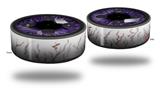 Skin Wrap Decal Set 2 Pack for Amazon Echo Dot 2 - Eyeball Purple (2nd Generation ONLY - Echo NOT INCLUDED)