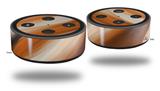 Skin Wrap Decal Set 2 Pack for Amazon Echo Dot 2 - Paint Blend Orange (2nd Generation ONLY - Echo NOT INCLUDED)