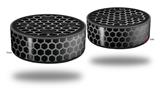 Skin Wrap Decal Set 2 Pack for Amazon Echo Dot 2 - Mesh Metal Hex 02 (2nd Generation ONLY - Echo NOT INCLUDED)