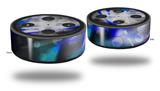 Skin Wrap Decal Set 2 Pack for Amazon Echo Dot 2 - ZaZa Blue (2nd Generation ONLY - Echo NOT INCLUDED)