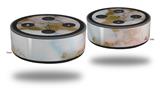 Skin Wrap Decal Set 2 Pack for Amazon Echo Dot 2 - Pastel Gilded Marble (2nd Generation ONLY - Echo NOT INCLUDED)