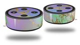 Skin Wrap Decal Set 2 Pack for Amazon Echo Dot 2 - Unicorn Bomb Gold and Green (2nd Generation ONLY - Echo NOT INCLUDED)
