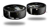 Skin Wrap Decal Set 2 Pack for Amazon Echo Dot 2 - Poppy Dark (2nd Generation ONLY - Echo NOT INCLUDED)