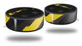 Skin Wrap Decal Set 2 Pack for Amazon Echo Dot 2 - Jagged Camo Yellow (2nd Generation ONLY - Echo NOT INCLUDED)