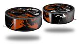 Skin Wrap Decal Set 2 Pack for Amazon Echo Dot 2 - Baja 0003 Burnt Orange (2nd Generation ONLY - Echo NOT INCLUDED)