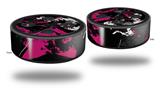 Skin Wrap Decal Set 2 Pack for Amazon Echo Dot 2 - Baja 0003 Hot Pink (2nd Generation ONLY - Echo NOT INCLUDED)