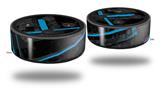 Skin Wrap Decal Set 2 Pack for Amazon Echo Dot 2 - Baja 0004 Blue Medium (2nd Generation ONLY - Echo NOT INCLUDED)