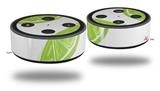 Skin Wrap Decal Set 2 Pack compatible with Amazon Echo Dot 2 Limes (2nd Generation ONLY - Echo NOT INCLUDED)