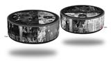 Skin Wrap Decal Set 2 Pack for Amazon Echo Dot 2 - Graffiti Grunge Skull (2nd Generation ONLY - Echo NOT INCLUDED)