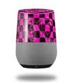 Decal Style Skin Wrap for Google Home Original - Pink Checkerboard Sketches (GOOGLE HOME NOT INCLUDED)