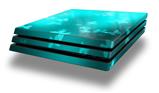Vinyl Decal Skin Wrap compatible with Sony PlayStation 4 Pro Console Bokeh Butterflies Neon Teal (PS4 NOT INCLUDED)