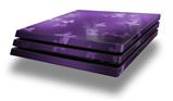 Vinyl Decal Skin Wrap compatible with Sony PlayStation 4 Pro Console Bokeh Butterflies Purple (PS4 NOT INCLUDED)