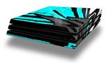 Vinyl Decal Skin Wrap compatible with Sony PlayStation 4 Pro Console Baja 0040 Neon Teal (PS4 NOT INCLUDED)
