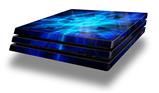 Vinyl Decal Skin Wrap compatible with Sony PlayStation 4 Pro Console Cubic Shards Blue (PS4 NOT INCLUDED)
