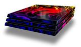 Vinyl Decal Skin Wrap compatible with Sony PlayStation 4 Pro Console Liquid Metal Chrome Flame Hot (PS4 NOT INCLUDED)
