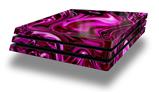 Vinyl Decal Skin Wrap compatible with Sony PlayStation 4 Pro Console Liquid Metal Chrome Hot Pink Fuchsia (PS4 NOT INCLUDED)