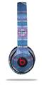 WraptorSkinz Skin Decal Wrap compatible with Beats Solo 2 and Solo 3 Wireless Headphones Tie Dye Circles and Squares 100 (HEADPHONES NOT INCLUDED)