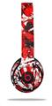 WraptorSkinz Skin Decal Wrap compatible with Beats Solo 2 and Solo 3 Wireless Headphones Red Graffiti (HEADPHONES NOT INCLUDED)