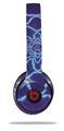WraptorSkinz Skin Decal Wrap compatible with Beats Solo 2 and Solo 3 Wireless Headphones Tie Dye Purple Stars (HEADPHONES NOT INCLUDED)