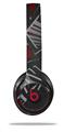 WraptorSkinz Skin Decal Wrap compatible with Beats Solo 2 and Solo 3 Wireless Headphones Baja 0023 Red Dark (HEADPHONES NOT INCLUDED)