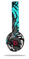 WraptorSkinz Skin Decal Wrap compatible with Beats Solo 2 and Solo 3 Wireless Headphones Baja 0040 Neon Teal (HEADPHONES NOT INCLUDED)