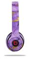 WraptorSkinz Skin Decal Wrap compatible with Beats Solo 2 and Solo 3 Wireless Headphones Purple and Gold Gilded Marble (HEADPHONES NOT INCLUDED)