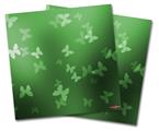WraptorSkinz Vinyl Craft Cutter Designer 12x12 Sheets Bokeh Butterflies Green - 2 Pack